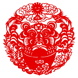 剪纸，窗花，虎年，生肖
