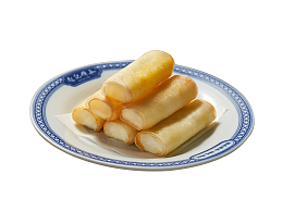 一盘美味的春卷