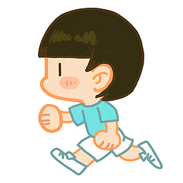 运动健身跑步插画