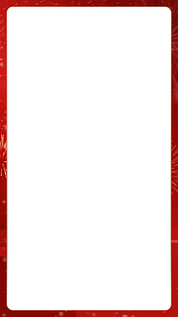边框，红色框，视频框，节日