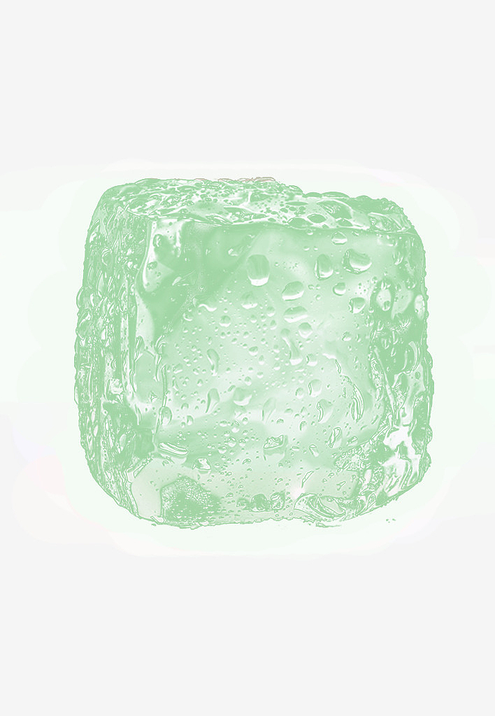 水之源绿色冰块