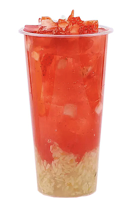 酒酿莓莓奶茶