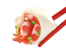 虾仁水饺素材