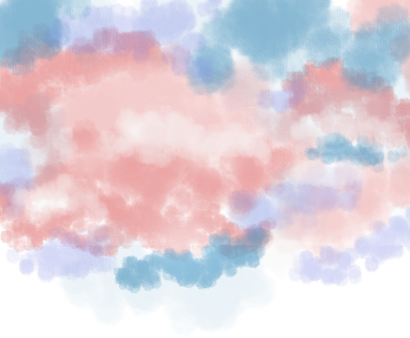 梦幻彩色云朵