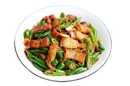 美味的辣椒炒肉