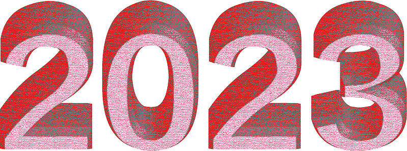 2023新年红色字体