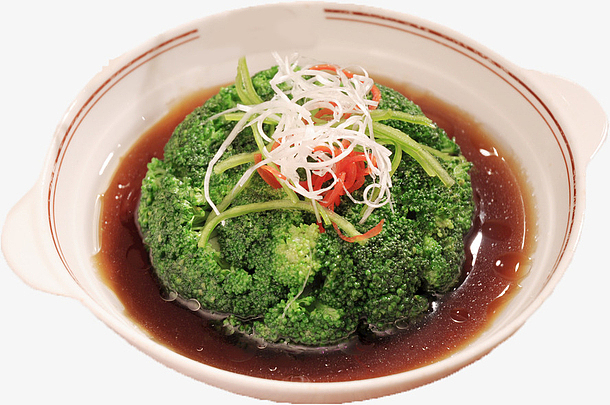 免扣白灼西兰花png