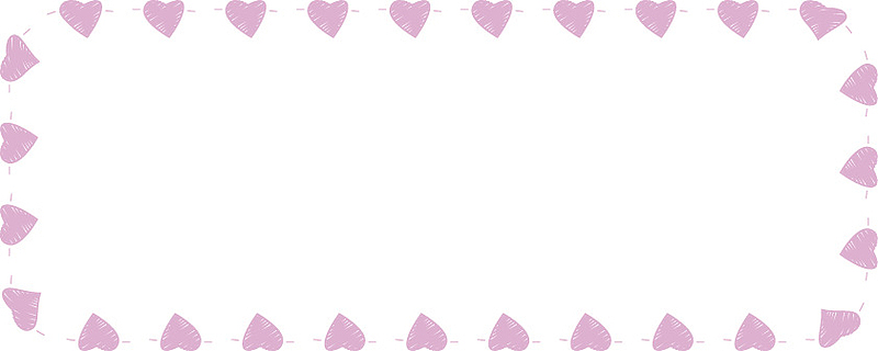 粉色爱心边框聊天框