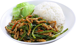 尖椒肉丝盖饭