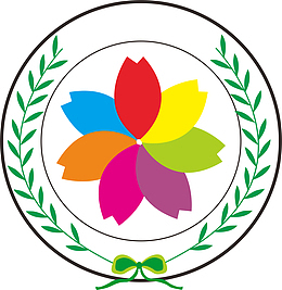 圆形花朵徽章