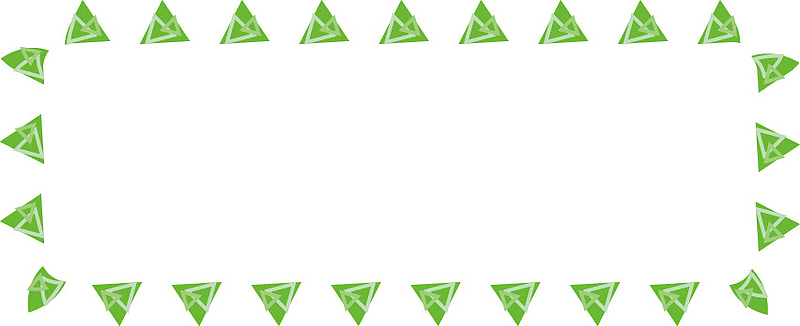 绿色三角边框聊天框