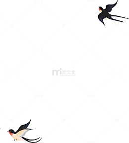 卡通手绘燕子