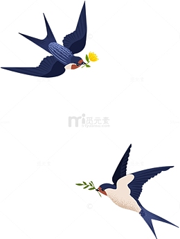 手绘小燕子