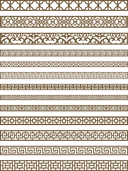 中国风复古纹理边框