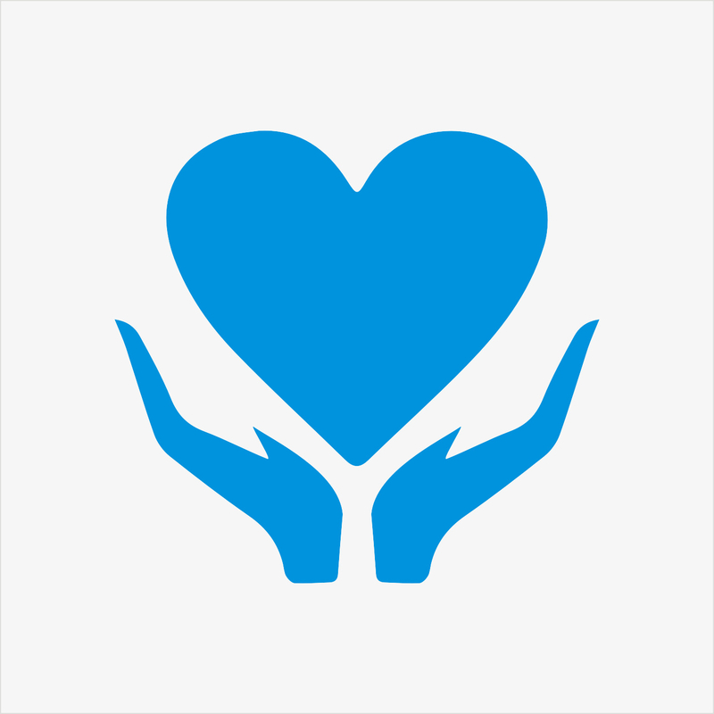 手捧爱心图案(矢量图案)