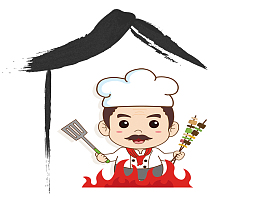 烧烤标志logo