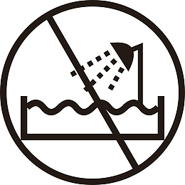 禁止冲洗矢量图标