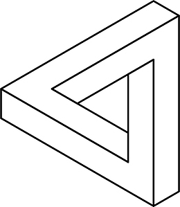 矛盾空间 几何 三角 立方体