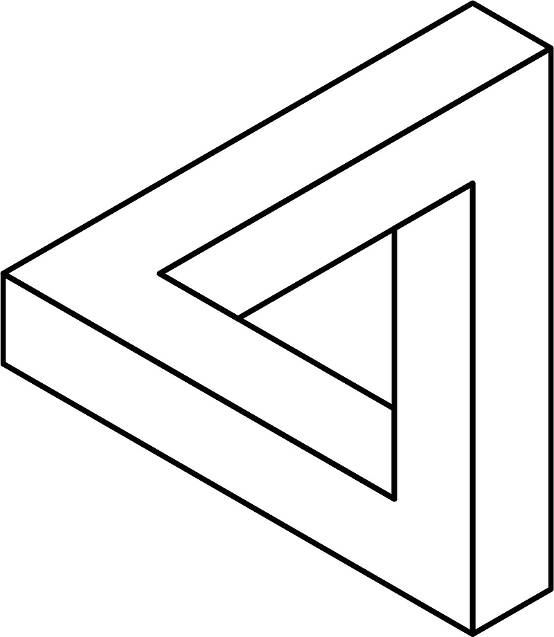 矛盾空间 几何 三角 立方体