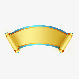 手绘国潮风端午渐变卷轴边框元素