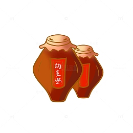 端午节节日手绘雄黄酒