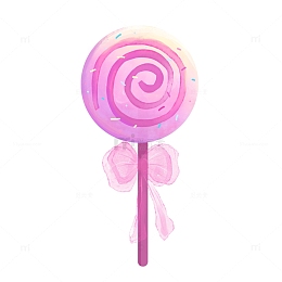 彩色的手绘棒棒糖六一儿童节元素