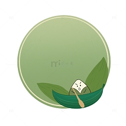 端午节扁平风卡通手绘边框插画