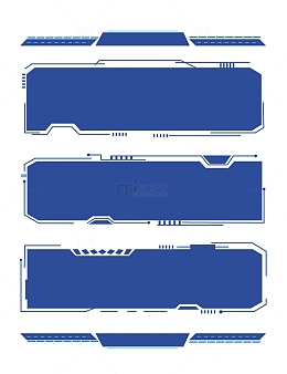 科技大数据互联网商务标题栏线条边框