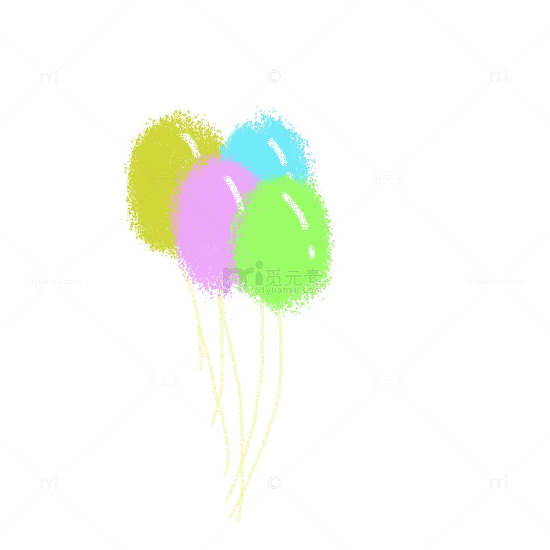 儿童节彩色气球