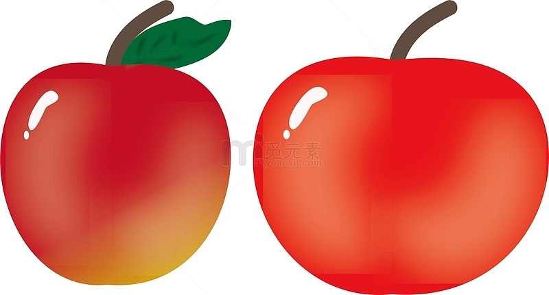 儿童节红苹果卡通