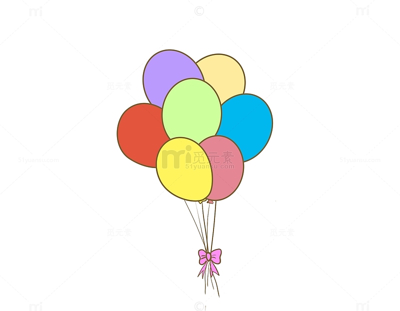 多彩卡通六一儿童节气球