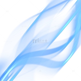 蓝色炫光线条装饰