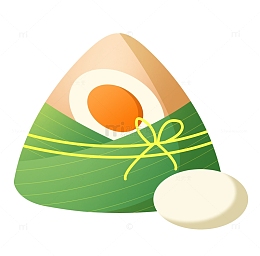 端午鸡蛋粽蛋黄粽端午节矢量免扣元素