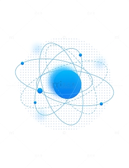 科技星球圆形球体互联网商务线条装饰