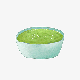 玻璃杯装一杯绿豆汤