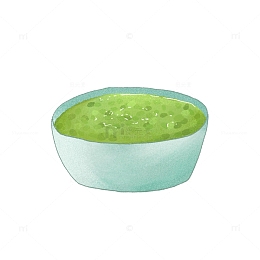 夏日简约清新绿豆粥