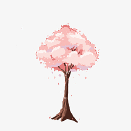浪漫樱花装饰图案pngpng唯美樱花树pngpsdpng浪漫粉色樱花树pngpng清