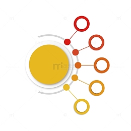 矢量过渡色图表元素