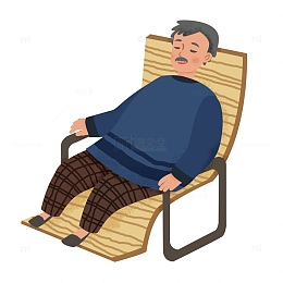 肌理风父亲节手绘人物元素