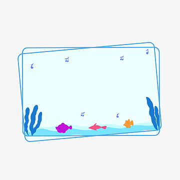 清新夏日海洋边框元素