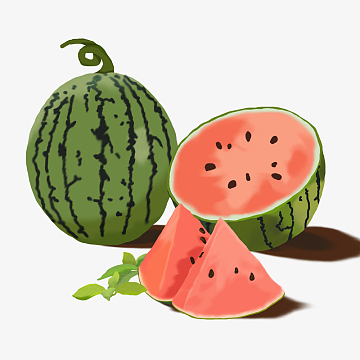 psdpng小清新立夏夏天西瓜女孩卡通插画元素更新于2023-05-01相关专题