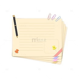 白色小清新边框手绘便签纸