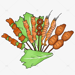 国潮风烧烤串串