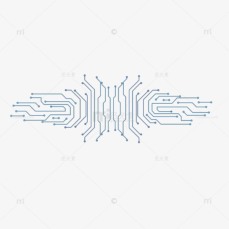 科技电路线路板装饰线图