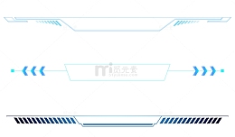 科技标题栏文字框