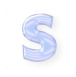 透明玻璃字字母样机
