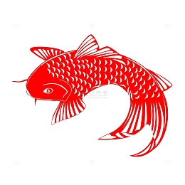 国潮红色锦鲤