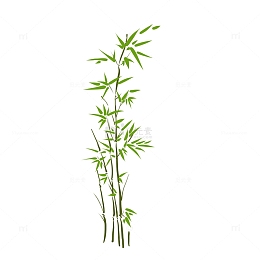 中国风竹子水墨竹子竹子植物手绘竹子元素