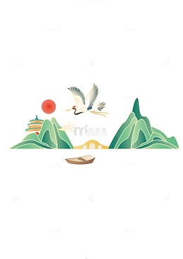 国潮中国风场景矢量插画