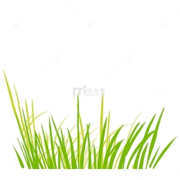 小清新手绘植物元素小草野草元素